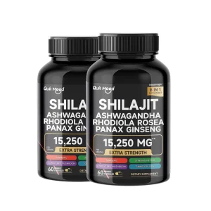 Shilajit 9000 Panax Ginseng 1500MG Ashwagandha 2000MG Rhodiola Rosea 1000MG