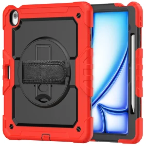 For iPad (A16) 11th Air 11 Air 13 M3  (2025) - Heavy Duty Protective Cover with Screen Protector