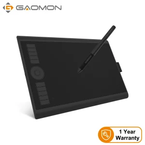 GAOMON M10K PRO 10 x 6.25 Inches Art Digital Graphic Tablet for Drawing Supports