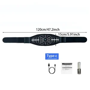 Abdominal Toning Belt Muscle Toner EMS Muscle Stimulator Abs Trainer Recharge Body